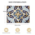 thumbnail image 2 of COMIO  Blue Vintage Pattern Decor Wall Art Boho Geometric Rug Middle Eastern Canvas Print for Rustic Bedroom Bathroom, 2 of 5
