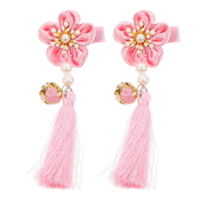 1 Paire de Pinces à Cheveux Style Chinois Pinces à Cheveux à Franges Accessoires de Cheveux pour Enfants (3)