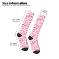 thumbnail image 2 of Balery Pink bows Calcetines novedosos Calcetines deportivos Calcetines hasta la rodilla Calcetines de algodón Calcetines originales y geniales, 2 of 6