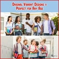 thumbnail image 7 of Rainbow Design, Easy Apply Book Cover 1 Pk. Stretchable Jumbo Jacket Fits Most Hardcover Textbooks Up to 9 x 11". Adhesive-Free, Nylon Fabric Protectors. Washable, Reusable School Supply for Students, 7 of 7