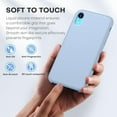 thumbnail image 6 of CellEver Silicone Case for iPhone XR [Ultra Slim] Shockproof Protective Phone Cover with [Soft Microfiber Lining] 6.1 inch - Light Blue, 6 of 8