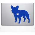 thumbnail image 1 of The Decal Guru I Love My French Bulldog Decal Vinyl Sticker, 15" MacBook Pro (2016 & Newer Models), Dark Blue, 1 of 1