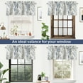 thumbnail image 7 of DriftAway Tree Branch Linen Blend Abstract Ink Printing Lined Window Curtain Valance Grey 52"&nbsp;width&nbsp;x&nbsp;18&nbsp;"&nbsp;length, 7 of 7