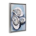 thumbnail image 3 of Stupell Industries Coastal Three Oyster Seashells Gray Floating Frame Canvas Art, 21 x 31, by Petals Prints Design, 3 of 8