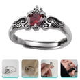 thumbnail image 1 of unbranded Anillo Femenino De Cobre Con Piedra Zirconia Multicolor Estilo Retro Decorativo Y Cómodo, 1 of 8