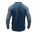 thumbnail image 6 of JTieacloth Classic Collared Shirt with Pocket Mens 2 Pack Cotton T Shirt Crew Neck Long Sleeve Tee Shirts Hipster Hip Hop Longline Casual Tops Gym Muscle Shirts Blue XXL, 6 of 6