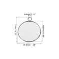 thumbnail image 2 of Uxcell Pendant Trays, 30 Pack 316 Stainless Steel 25mm Round Bezel Trays Pendant Base Cabochons Settings Trays, 2 of 6