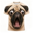 thumbnail image 4 of Letdown Unisex 3D All Over Print Short Sleeve T-Shirt-Realistic Dog Face Graphic Crew Neck Tee,Funny Dog Lover Novelty Casual Short Sleeve Shirt Gift Summer Clothes for Men, 4 of 4