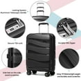 thumbnail image 2 of Joyway  - 5-Piece Luggage Set PP Hardshell Spinner Suitcase with TSA Lock - (Expandable Carry-On 20 Inch) (24 Inch 28 Inch) for School, Travel, Weekend, 2 of 7