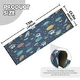 thumbnail image 6 of Wobogo Space Themed Bedside Long Rug Delicate and Soft Modern Indoor Area Decor Non Slip Carpet for Bed Room Corridor Entrance Balcony, 6 of 8