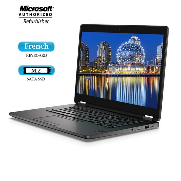 Dell Latitude UltraBook E7470 Laptop Core i5 6300U 8GB RAM 256GB SSD Win10 Pro WiFi Refurbished
