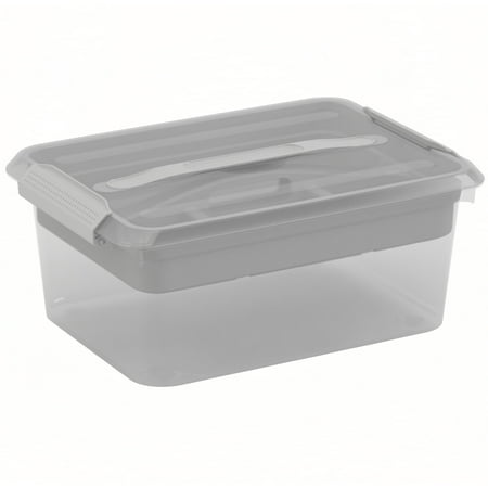 PEN + GEAR Latchmate+ 14.5 Quart Plastic Storage Box - Gray