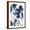 Brown Frame, variant on Art.com Cobalt Florals I Art Print by Isabelle Z, Brown Frame Wall Art, 17" x 23"