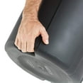 thumbnail image 3 of United Solutions 2 Pack 32 Gal Outdoor Garbage Bins, Lids, Handles, Black, 3 of 7