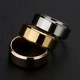 thumbnail image 5 of Soumake 1 Pc Ring Unisex Stainless Steel Mirror Lightweight Finger Ring For Wedding Fashion, 5 of 8