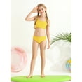 thumbnail image 4 of GYRATEDREAM Girls Swimsuits 2 Piece Bikini Set Spaghetti Strap High Waisted Bathing Suit Girls' Swimwear with Chest Pad, 4 of 6