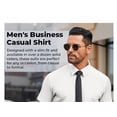 thumbnail image 3 of COOFANDY Mens Short Sleeve Button Down Shirt No Iron Casual Dress Shirt Summer Beach Shirt for Men, 3 of 12