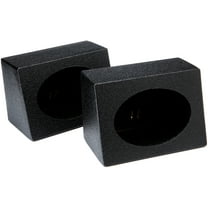 Universal 6x9" Full Range Wedge Angle Speaker Box Enclosure Pair - Rhino Coated