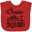 Red, variant on Inktastic Cruise Squad with Vector Cruise Ship and Palm Trees Boys or Girls Baby Bib