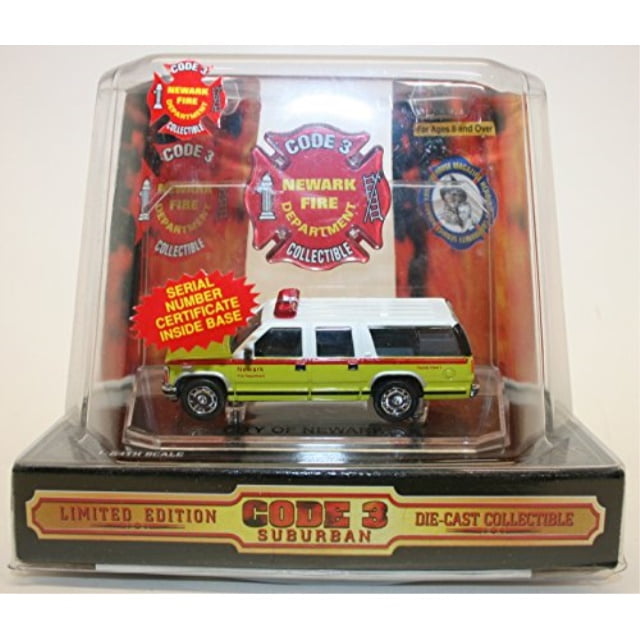 Code 3 Suburban Limited Edition Newark Fire Department Collectible 