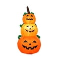 thumbnail image 3 of Calabaza inflable de Halloween para uso en exteriores, linda calabaza inflable con LED incorporado para fiestas en el jardín, días festivos y césped., 3 of 9