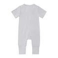 thumbnail image 2 of Emy Dola Bamboo Viscose Baby Romper Short Sleeve Footless Pajamas 2 Way Zipper Summer Sleeper Jumpsuit 0-24 Months, 2 of 5