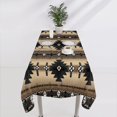 thumbnail image 2 of Aztec Tablecloth,Tribal Geometric Design Vintage Style Table Cloth Boho Chic Washble Table Cover for Dinning Kitchen Farmhouse Party Decor 60"x120", 2 of 6