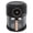 Black, variant on 4.2L Mini Air Fryer, 360° Viewable Touch Screen with Digital Display Adjustable Temperature Works Cookware French Fries Chicken Legs (White)