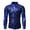 A-Blue273, variant on Men's Sparkly Sequin Dress Shirts Slim Fit Leather Sleeve Button Down Top Clubwear Evening Shirt