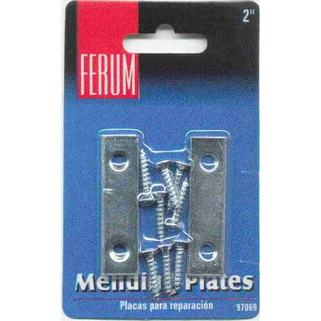 

(10 Pack) Set of Four 2 X 1/2 Mending Plates With Screws LQ-B56520G-ZP-U