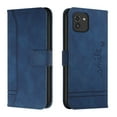 thumbnail image 2 of Compatible with Samsung Galaxy A03 6.5" Wallet Case, Premium PU Leather Folio RFID Blocking with Card Slot Wrist Strap Magnetic Closure Built-in Kickstand Protective Case,Blue, 2 of 7