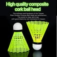 thumbnail image 5 of Sunkizzrs Nylon Badminton Shuttlecocks , For Outdoor Indoor Sport Activities | Yellow , Pack Of 4, 5 of 5