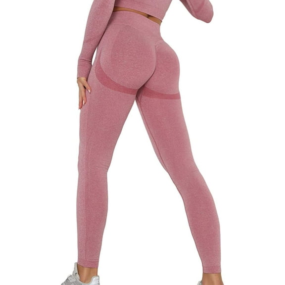 COMFREE Women Seamless Ruched Butt Lifting Leggings High Waist Yoga Pants Tummy Control Workout Gym Scrunch Booty Tights Sports Compression