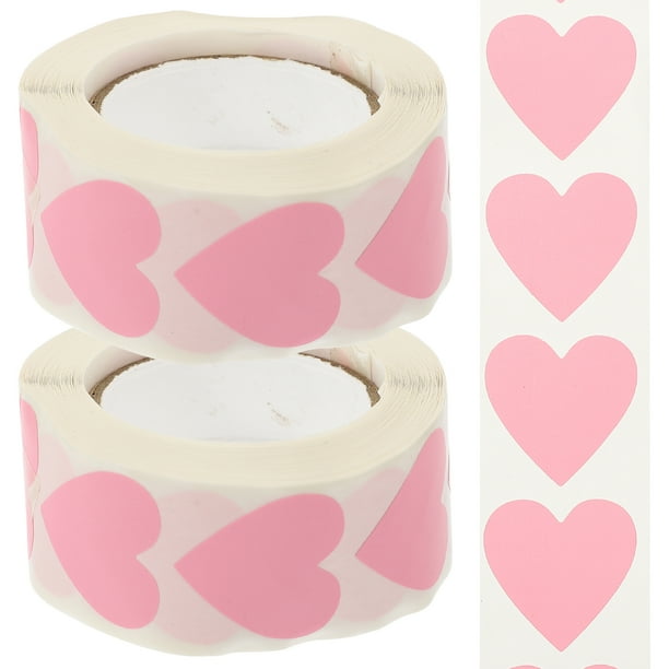 GOOHOCHY rollos de pegatinas con forma de corazón para San Valentín, pegatinas de sellado multifuncionales
