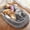 Light Grey-71", variant on GlowPlume Human Dog Bed for Adults, 71"x43"x10" Human Size Dog Bed, Orthopedic, Waterproof Removable Washable Cover, Soft Calming Lounger for People & Pets, Light Grey