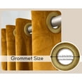 thumbnail image 3 of Your Chair Covers - 52 X 84 Inch Velvet Curtains with Grommets Gold - 2 Panels, 3 of 7