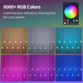 thumbnail image 3 of Luces de cortina YOLIGHT con forma de bola de deseos que cambia de color, 3,3 x 1 m, RGB, 3 of 9