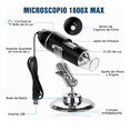thumbnail image 3 of 3 En 1 Microscopio Digital Usb 1600x Zoom Optico Hd 8 Leds negro, 3 of 4