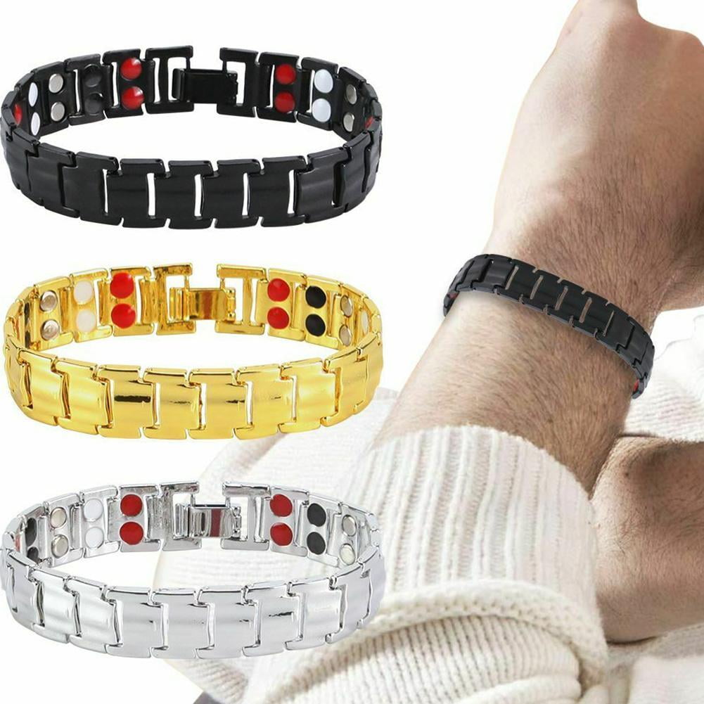 Men Bracelet Health Care Weight Loss Magnetic Therapy Elemental Bracelet  Arthritis Pain Relief Energy Bio Magnetic Male Gift - AliExpress
