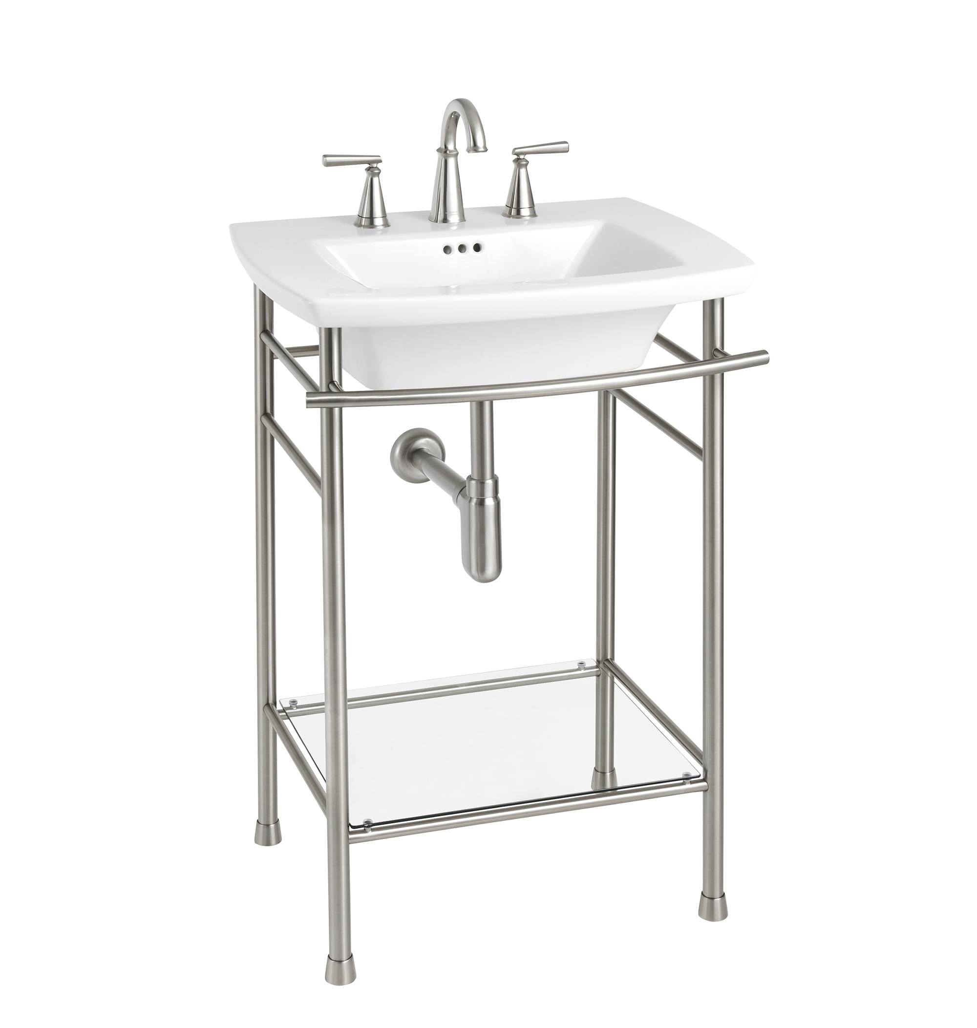 American Standard Edgemere Two-Handle Widespread Bathroom Sink Faucet 1.2 GPM in Brushed Nickel