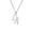 Silver, variant on 2 Letter Initial Personalized Custom Gold Necklace Woman Mom Gift Jewelry