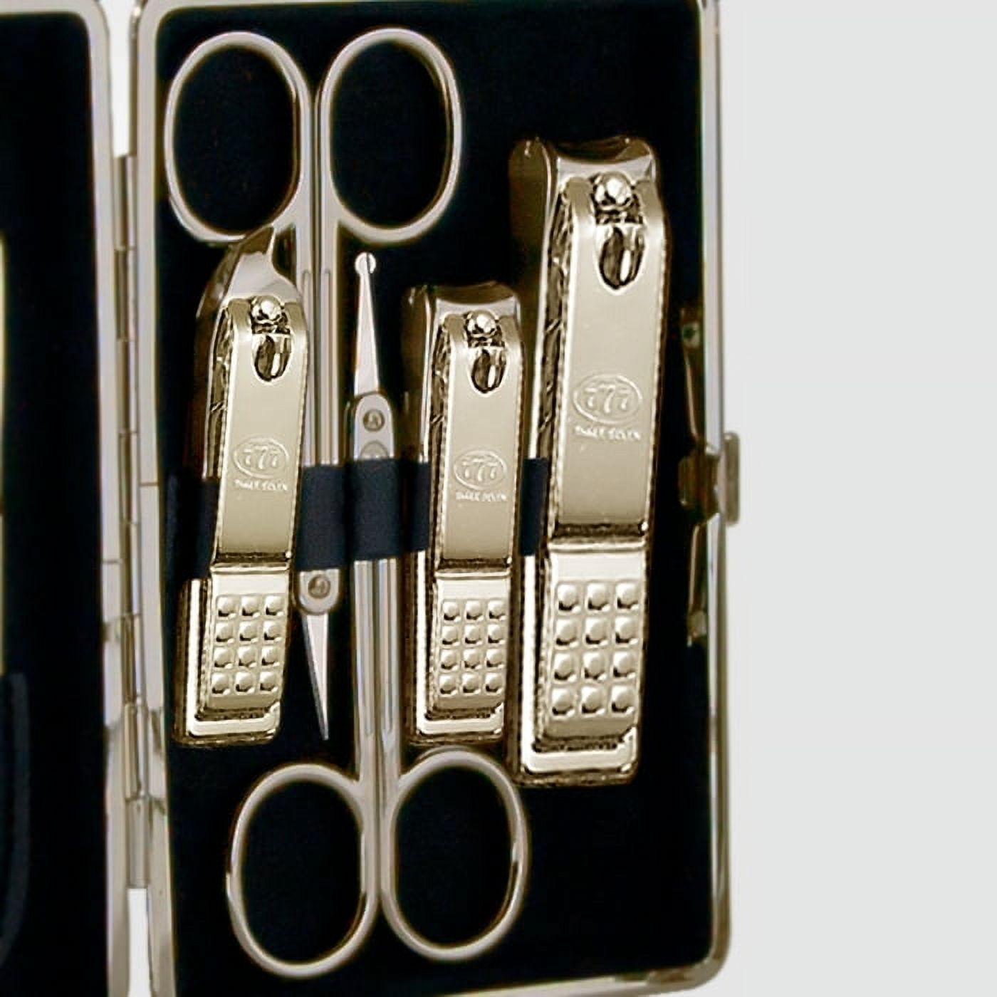 World No 1 Three Seven (777) Travel Manicure Grooming Kit Nail Clipper Set (10 PCs TS-370BLG) MADE IN KOREA SINCE 1975