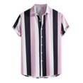 thumbnail image 1 of BOBOGOJP Chemises à Manches Courtes pour Hommes Chemise Formelle Extensible Unie Décontractée à Boutons, Noir G, 1 of 5
