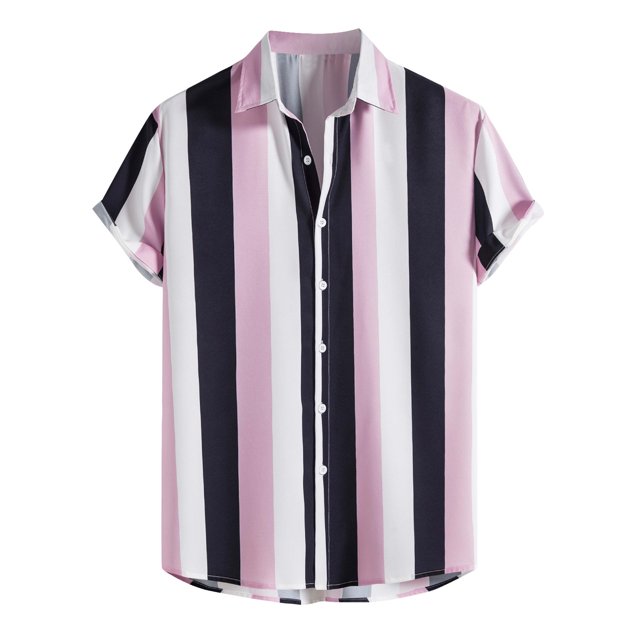 BOBOGOJP Chemises à Manches Courtes pour Hommes Chemise Formelle Extensible Unie Décontractée à Boutons, Noir G