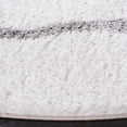 thumbnail image 3 of SAFAVIEH Tahoe Thelma Quatrefoil Shag Area Rug, 6'7" x 6'7" Round, White/Grey, 3 of 8