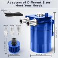 thumbnail image 2 of Récupérateur d'Huile, Récupérateur d'Huile en Aluminium de 300 ml pour Voitures, Réservoir Universel en Aluminium avec Accessoires Inclus, Bleu, 2 of 5