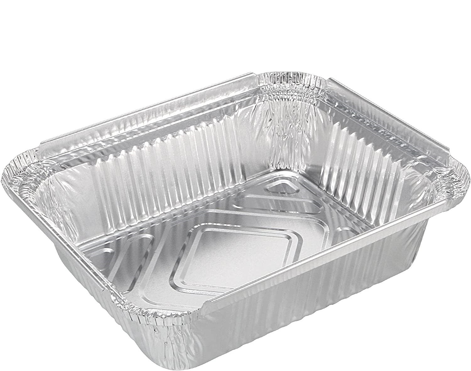 [50 Pack - 8” x 8”] Square Baking Cake Pans| Heavy Duty L Disposable Aluminum Foil Tins L Portable Food Containers L Perfect for Roasting Toaster