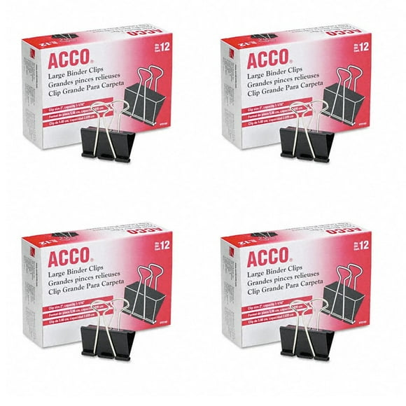 Juegos de cierres con púas ACCO Premium para perforadora de 2 orificios de 11,4 cm, 50 unidades