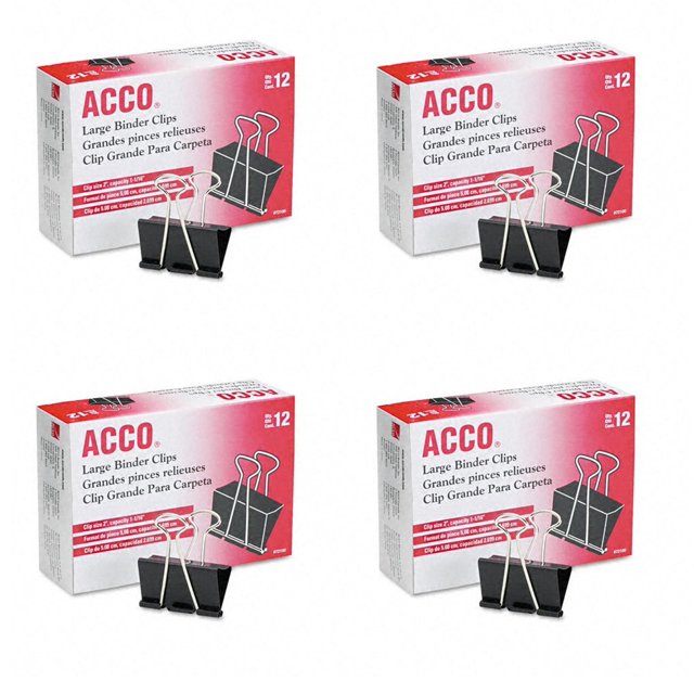 Juegos de cierres con púas ACCO Premium para perforadora de 2 orificios de 11,4 cm, 50 unidades