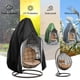 thumbnail image 2 of Cateissary Cubierta de silla de huevo de poliéster para patio trasero, impermeable, a prueba de polvo, a prueba de sol, columpio portátil, Protector de Cubiertas para muebles de jardín Cateissary HA067251-00, 2 of 6